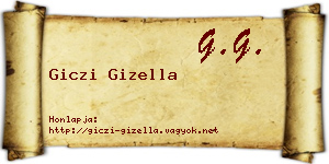 Giczi Gizella névjegykártya